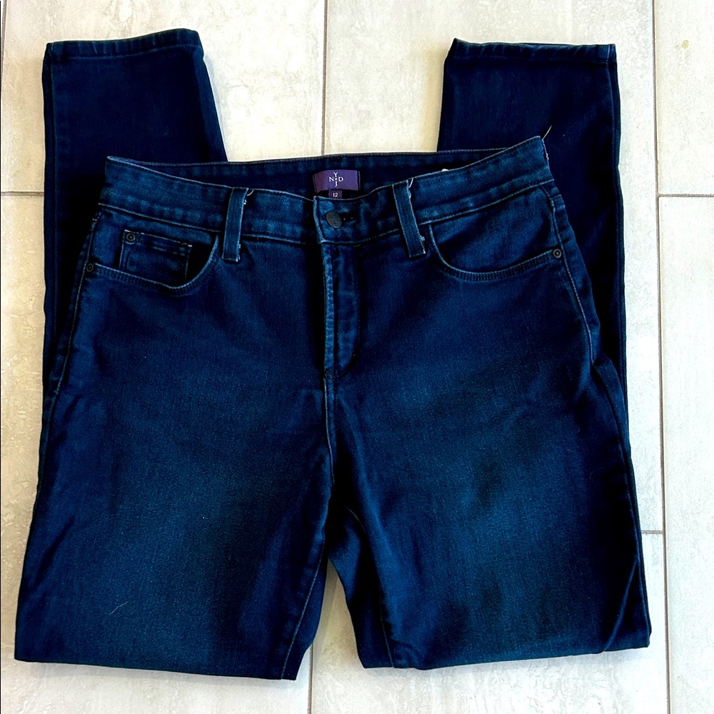 NYDJ Size 12 Dark Blue Jeans